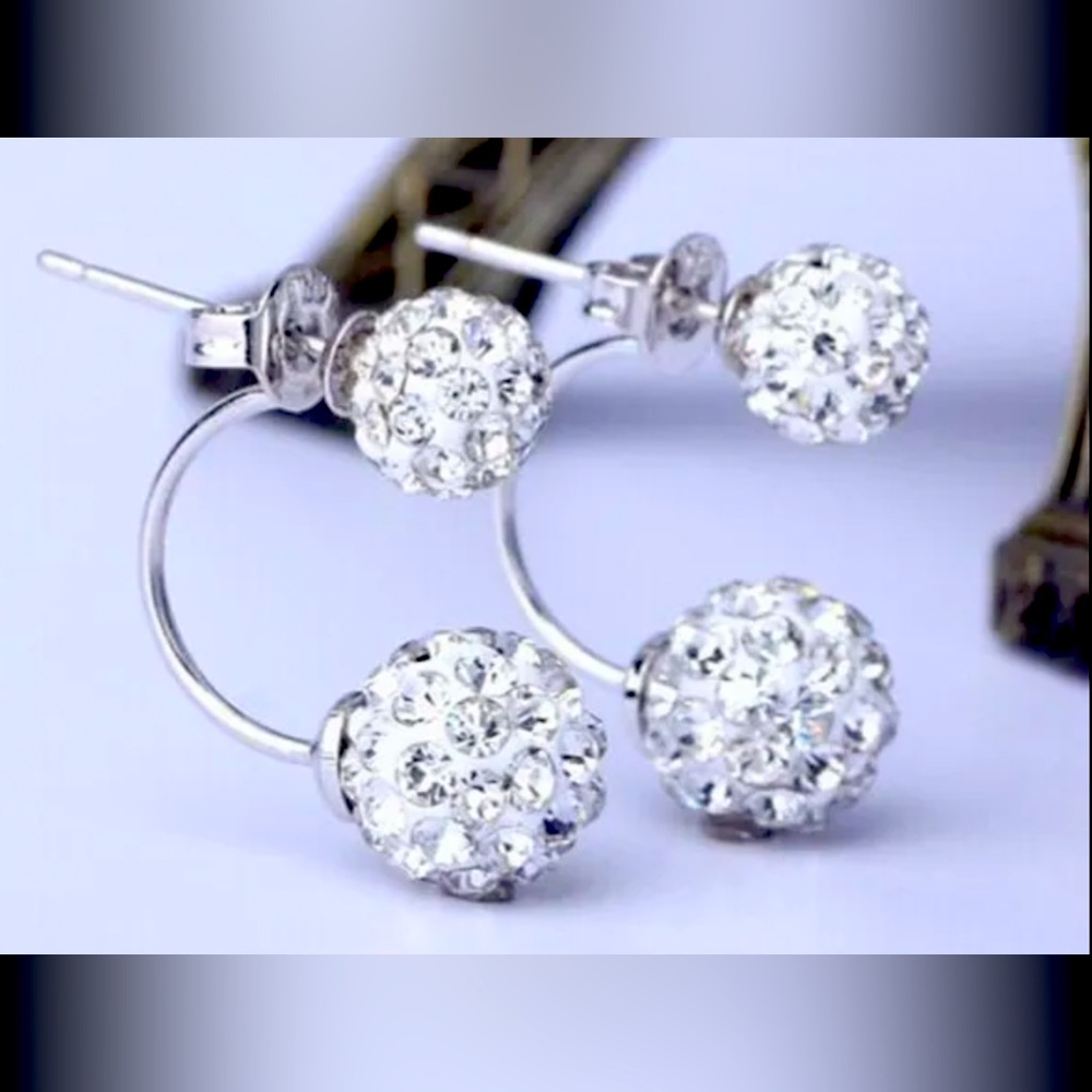 Crystal Ball Earrings - Gorgeous!